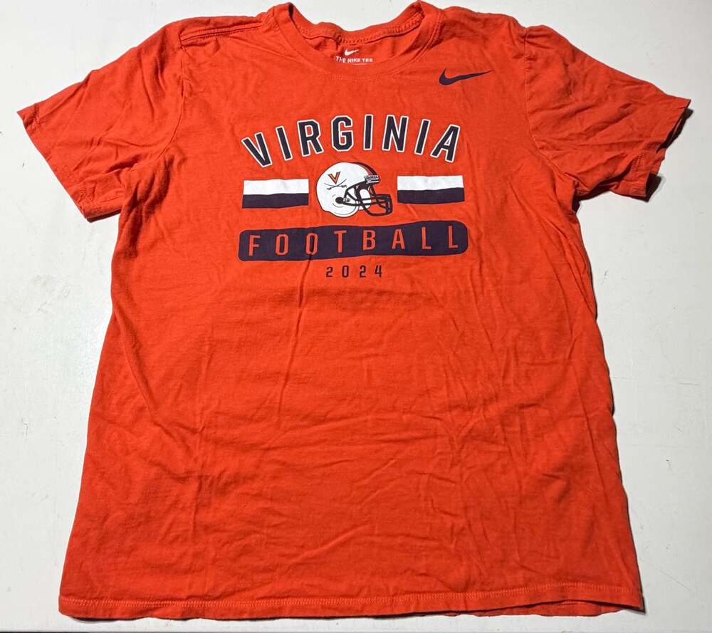 Nike University of Virginia Cavaliers Football 2024 T-Shirt Size M